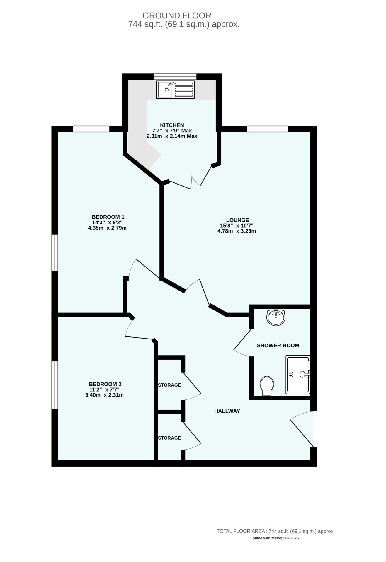 Cowick Street, Exeter, Devon floorplan