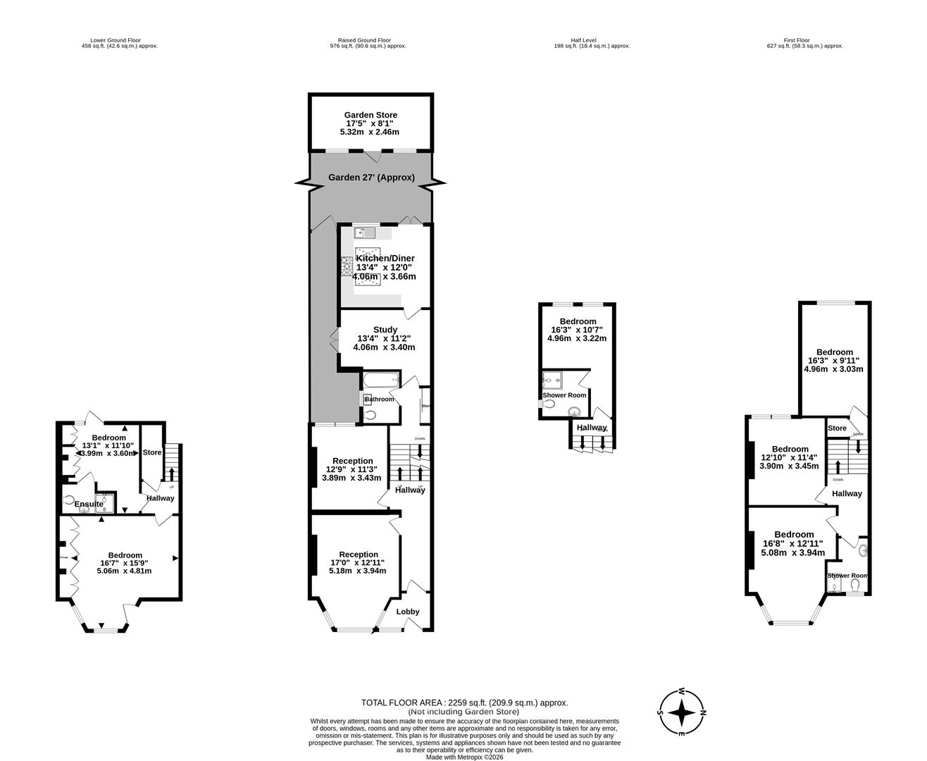 77, Darenth Road, London floorplan