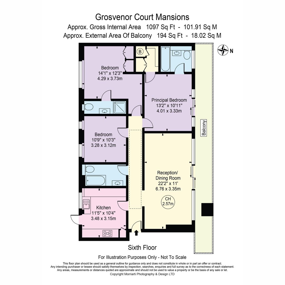 Flat 66, Grosvenor Court Mansions, Edgware Road, London floorplan