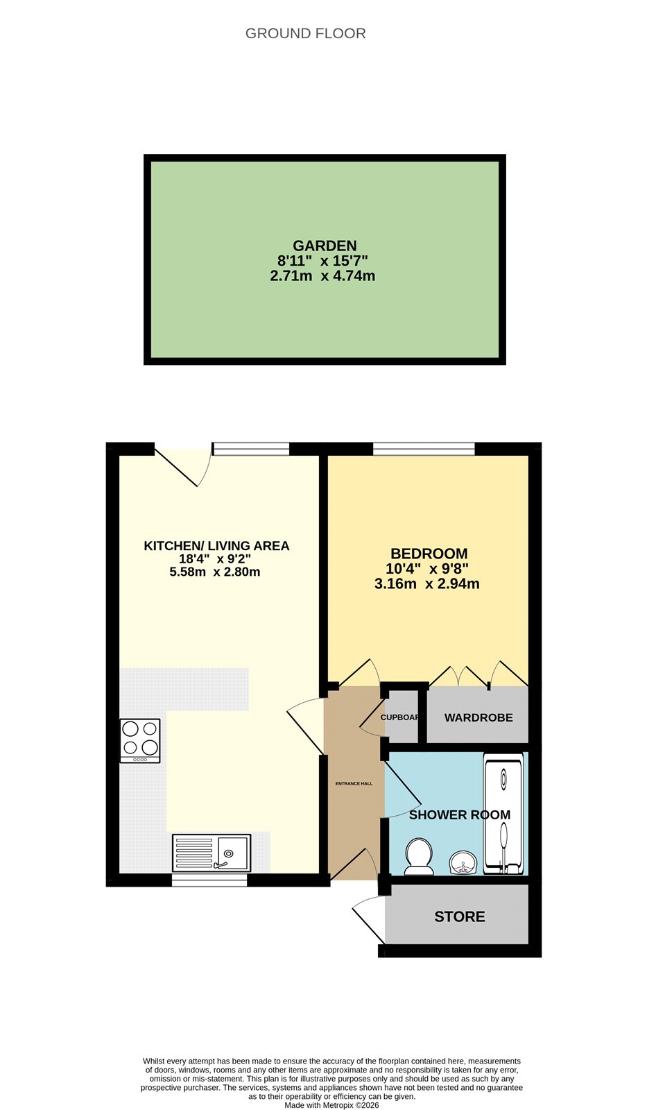 74, Hook Farm Road, Shropshire floorplan