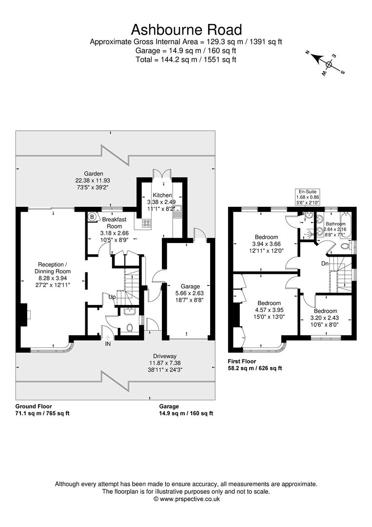 46, Ashbourne Road, London floorplan
