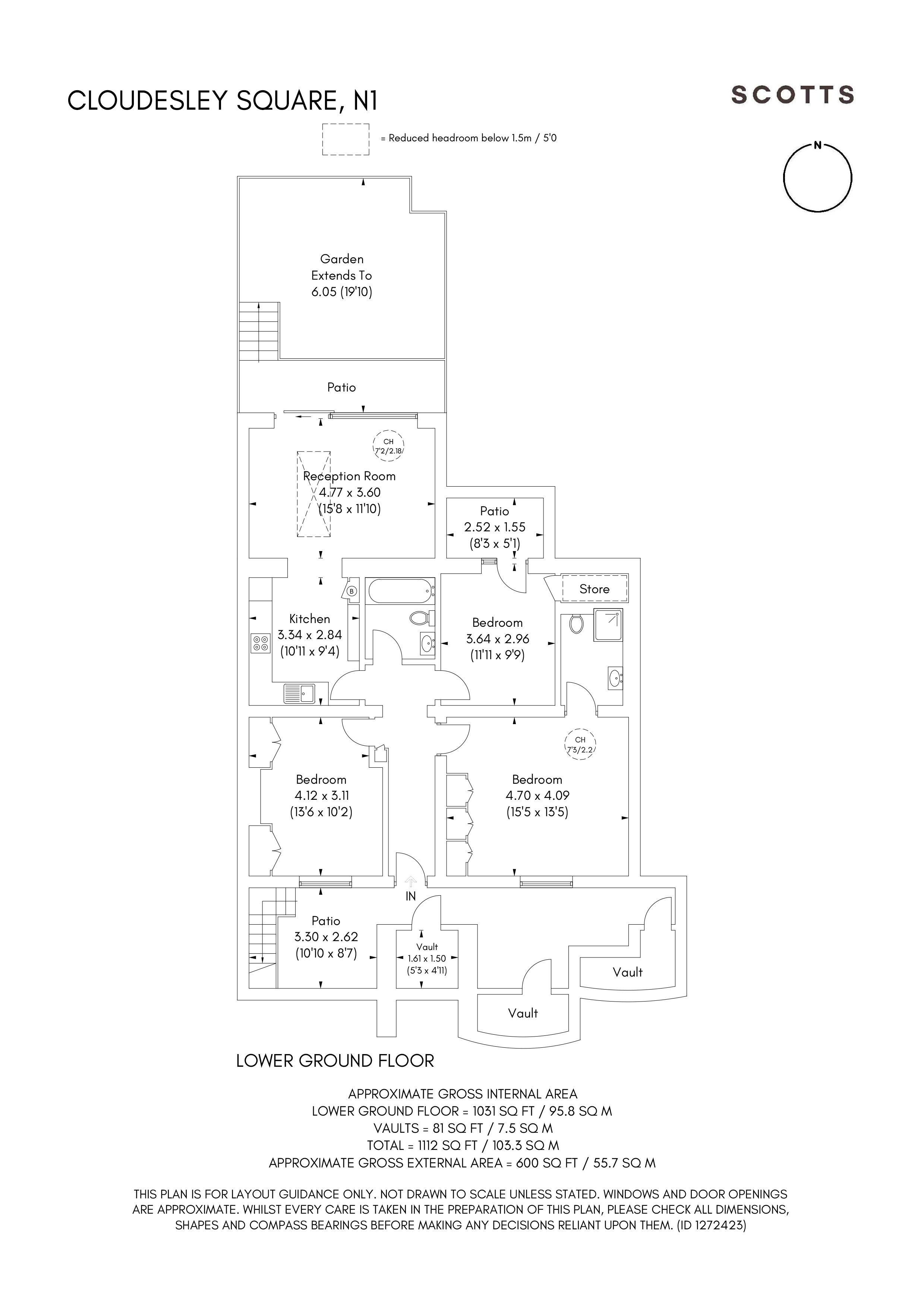 Cloudesley Square, Barnsbury, Islington, London, N1 floorplan