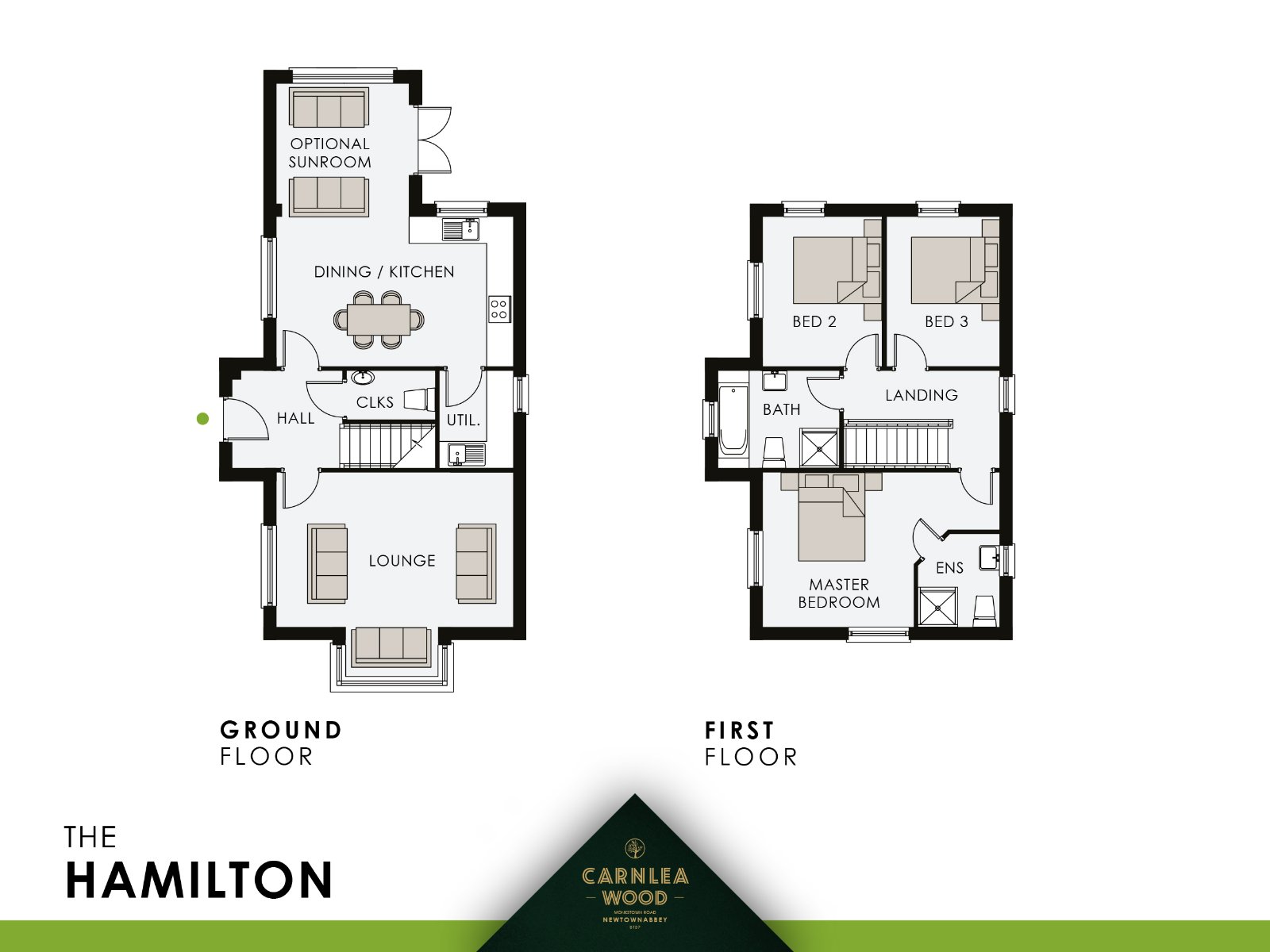 Carnlea Wood, Monkstown Road, Newtownabbey BT37, 3 bedroom detached