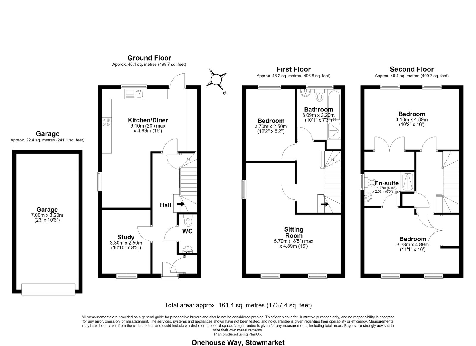 63, Onehouse Way, Stowmarket floorplan