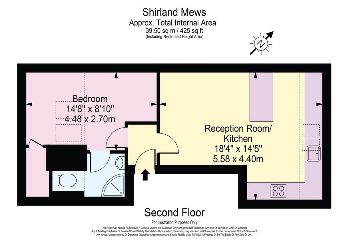 Flat 3, 4E,, Shirland Mews, London floorplan