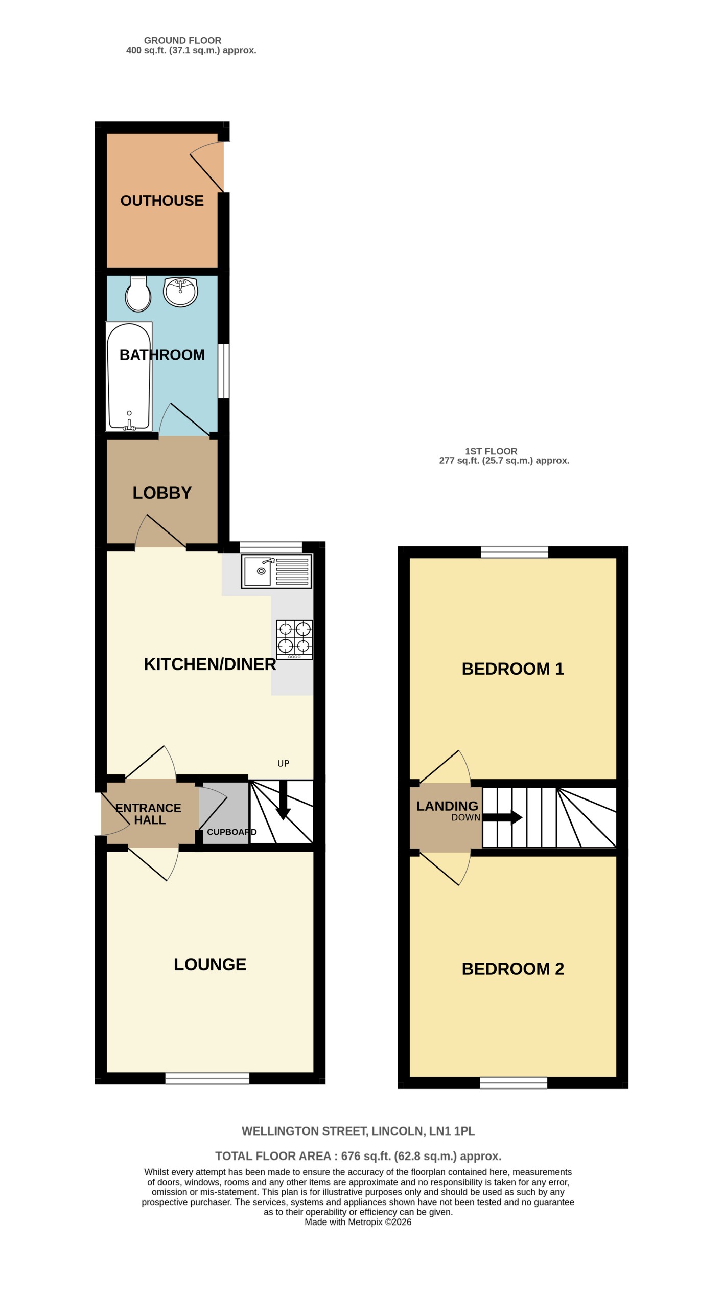 2, Wellington Street, Lincoln floorplan