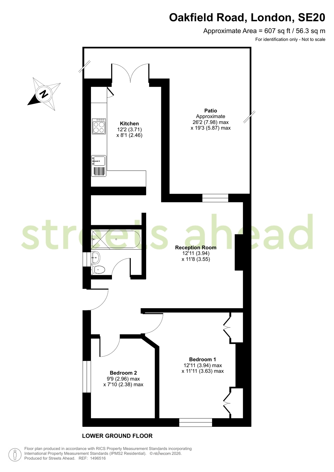 Flat 1, 110, Oakfield Road, London floorplan