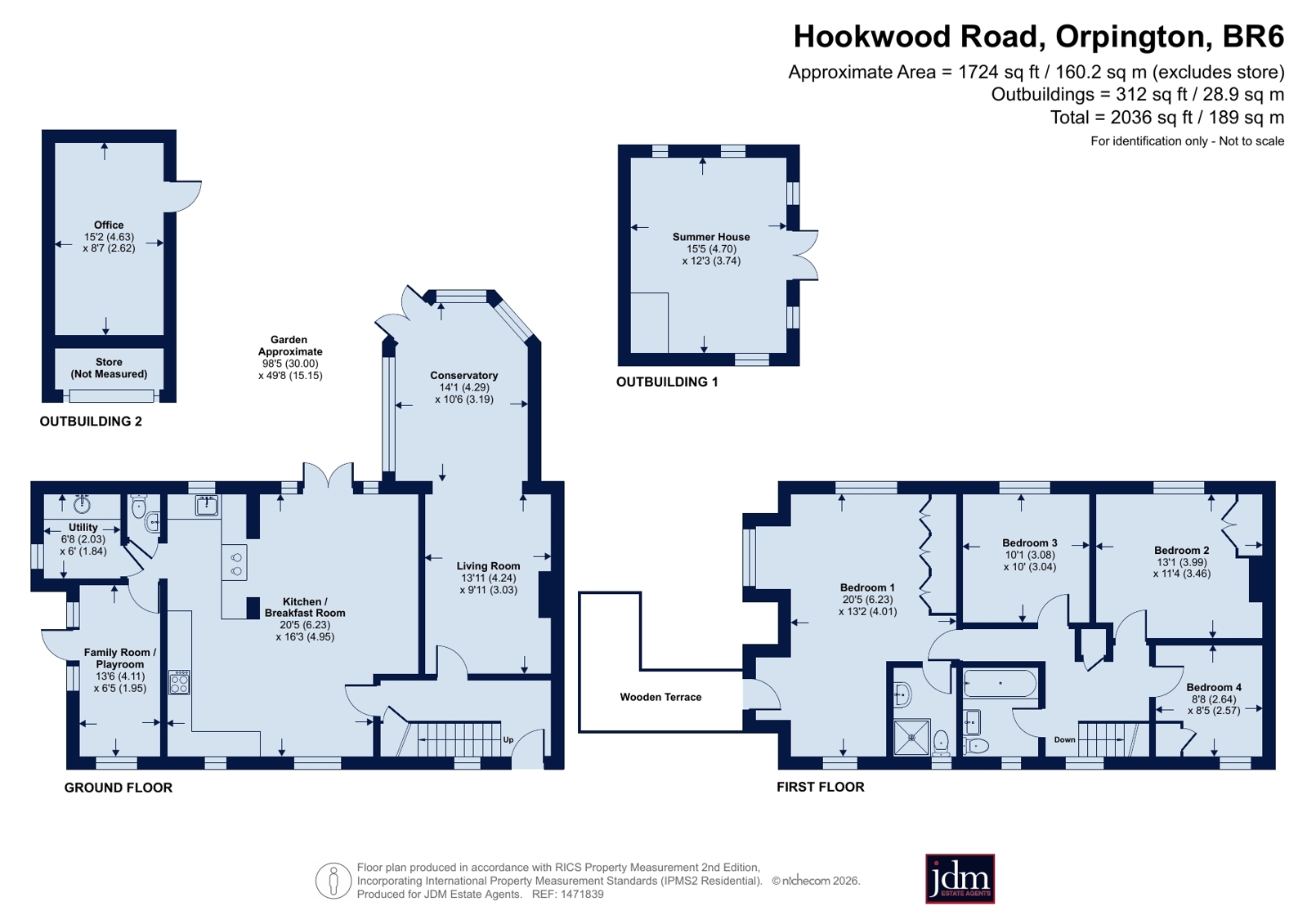 16 Hookwood Cottages,, Hookwood Road, Orpington floorplan
