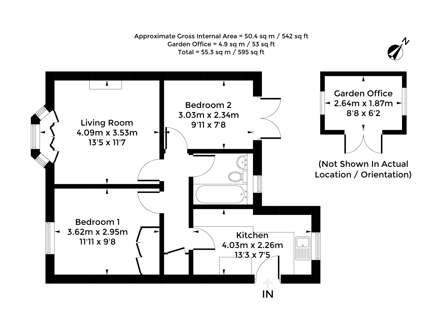 Flat 1, The Lilacs, Yarnells Road, Oxford floorplan