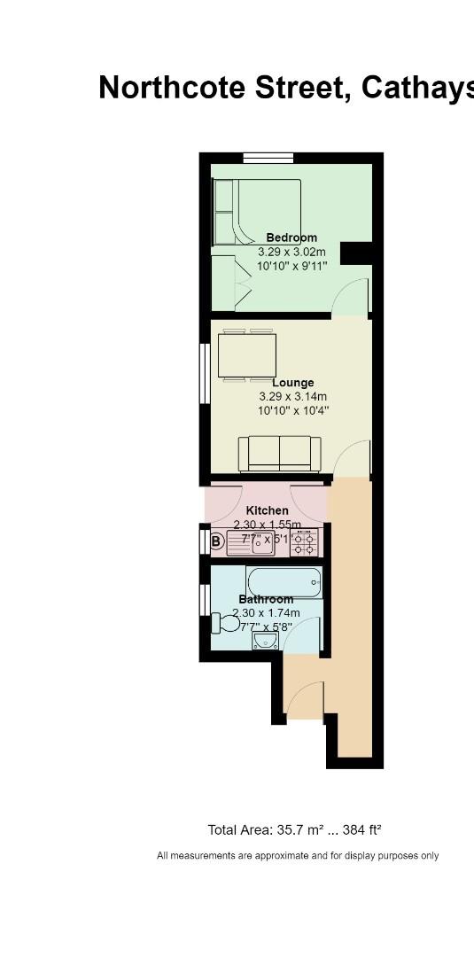 2, 11, Northcote Street, Cardiff floorplan