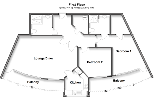 Elkington House, Dover floorplan