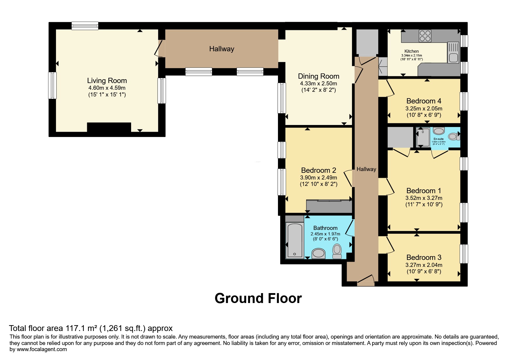 Flat 6, Osterley Gardens, Chevy Road, Southall floorplan