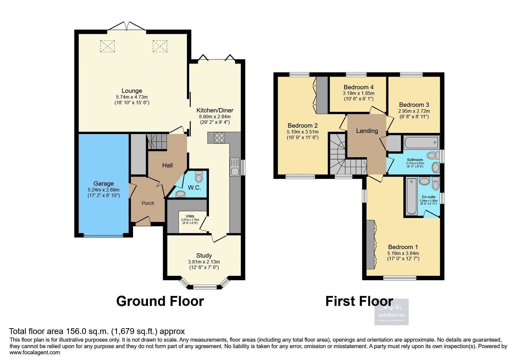 22, Bennett Drive, Wigan floorplan
