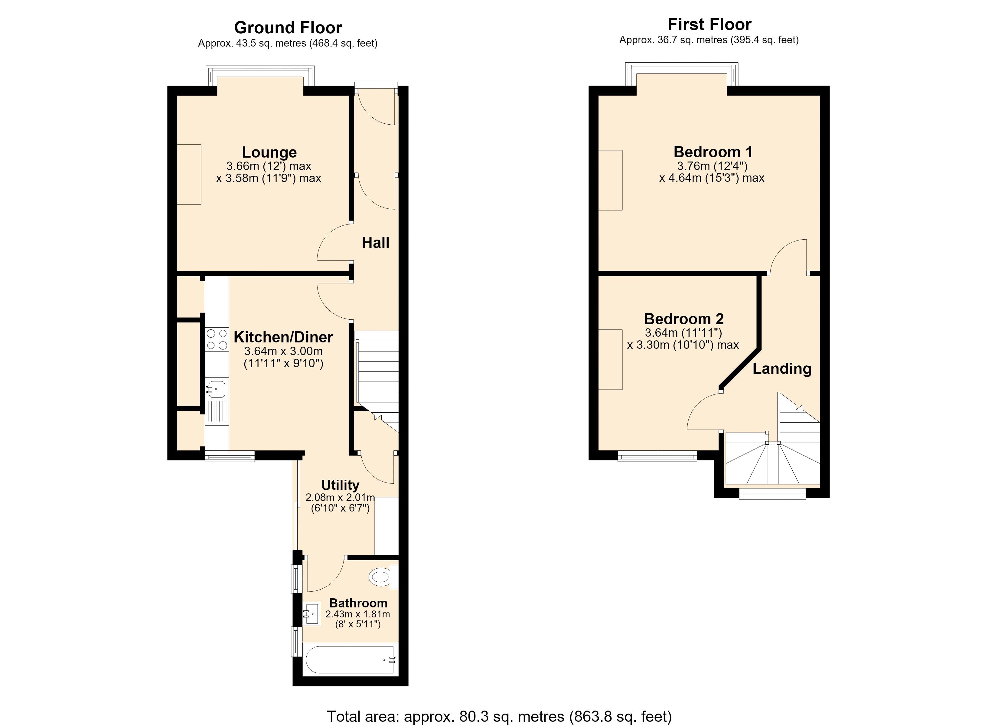 7, Dean Terrace, Ryton floorplan