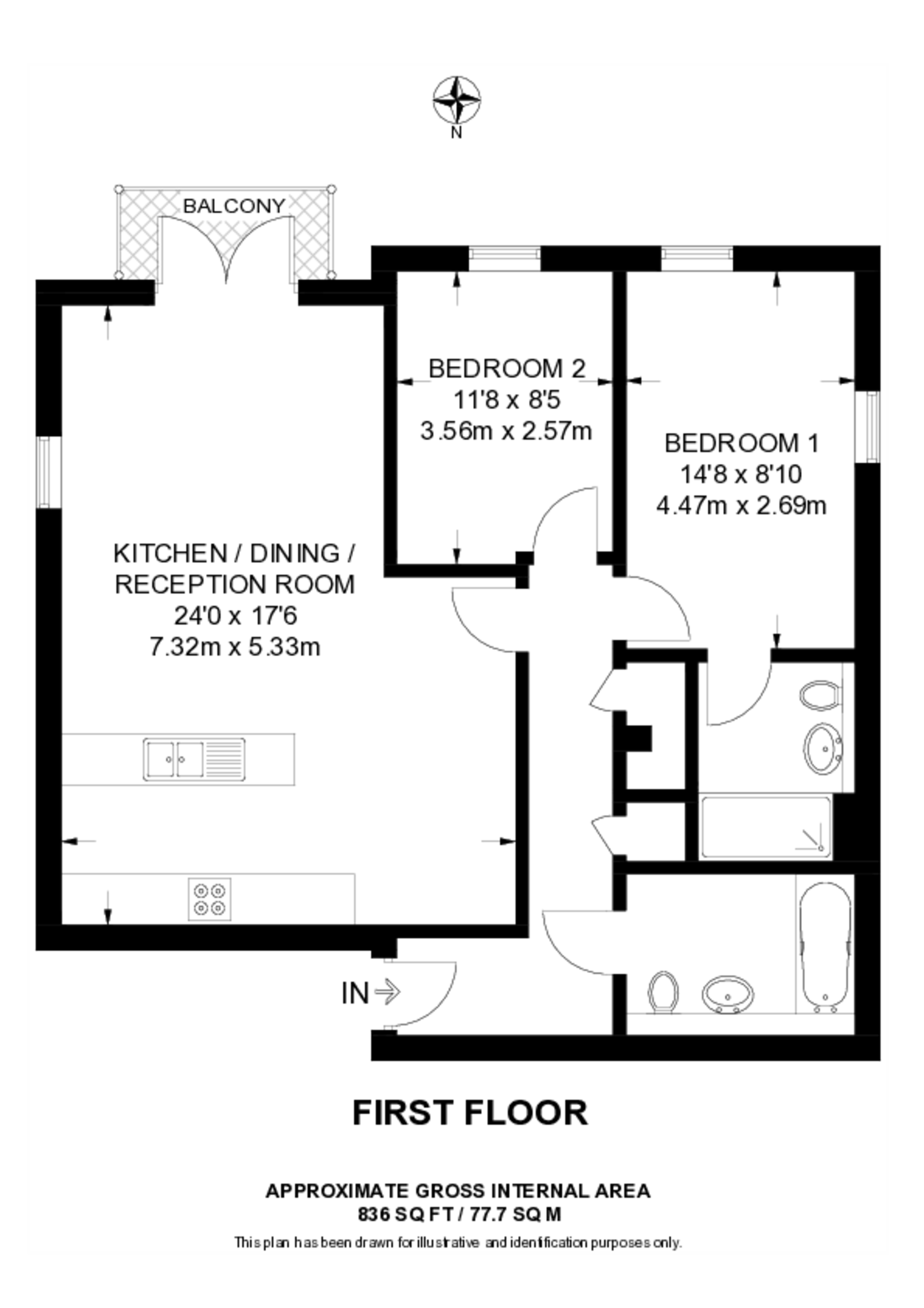 Widmore Road, Bromley floorplan