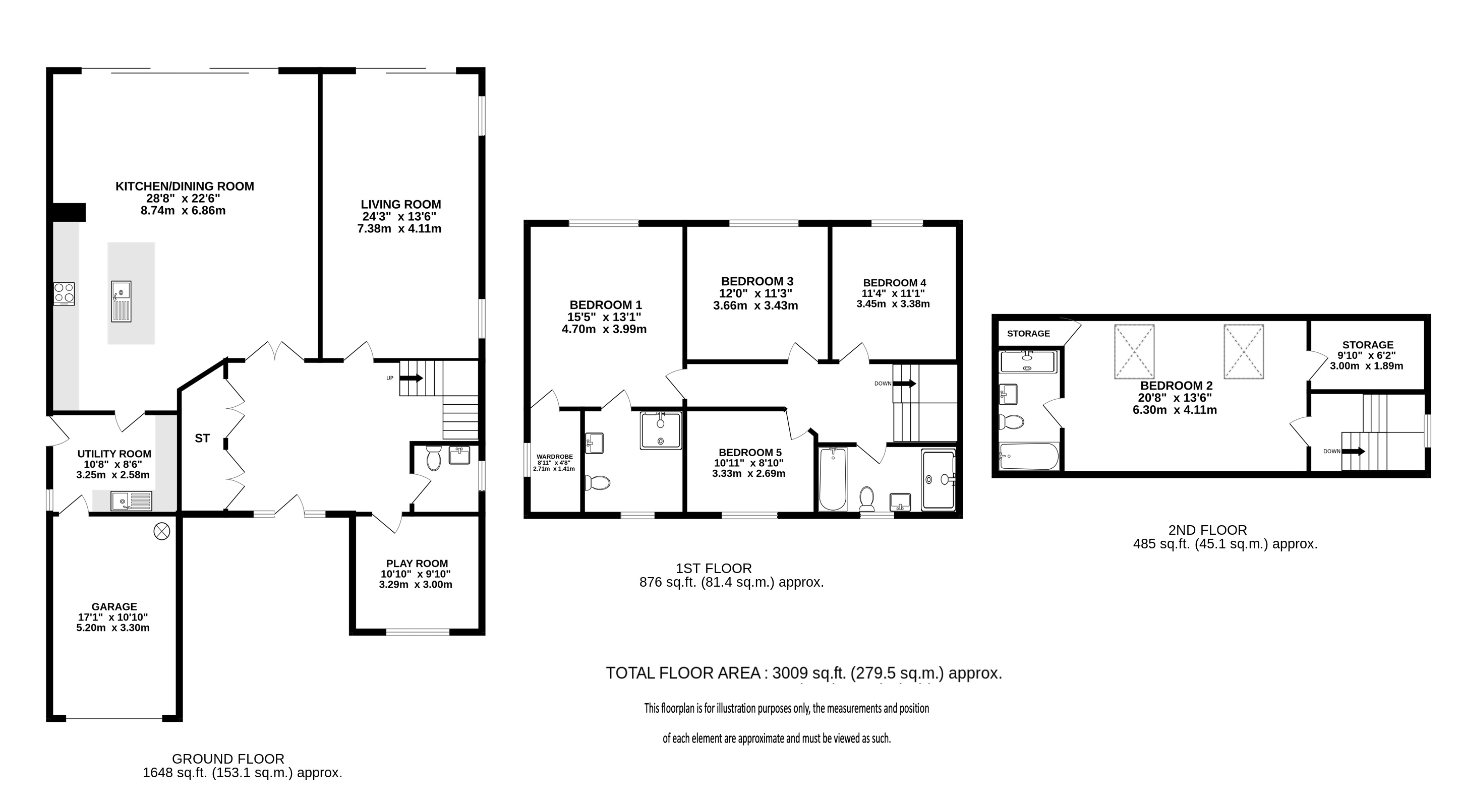41, Tuffnells Way, Harpenden floorplan