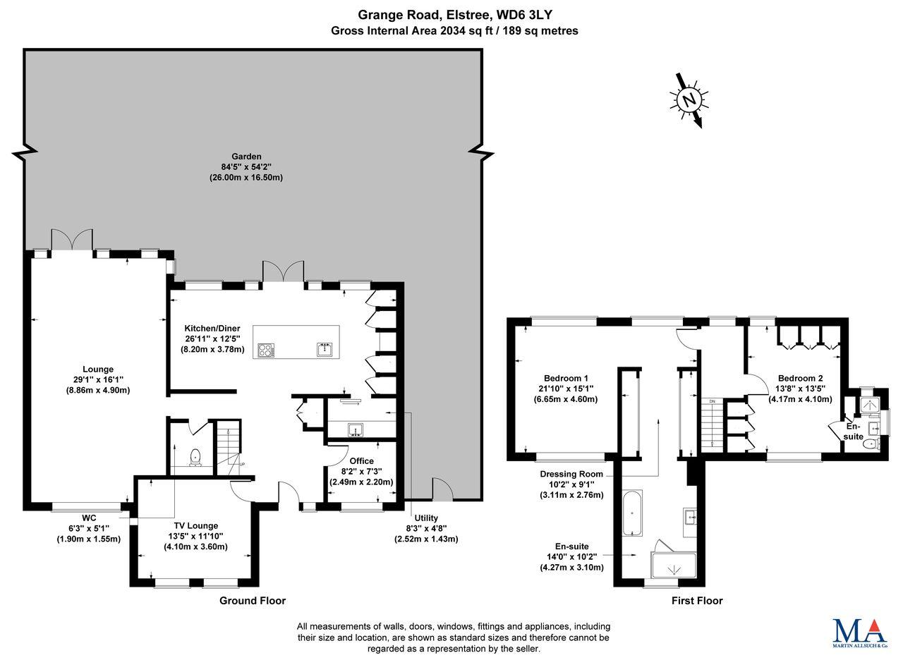 21, Grange Road, Borehamwood floorplan