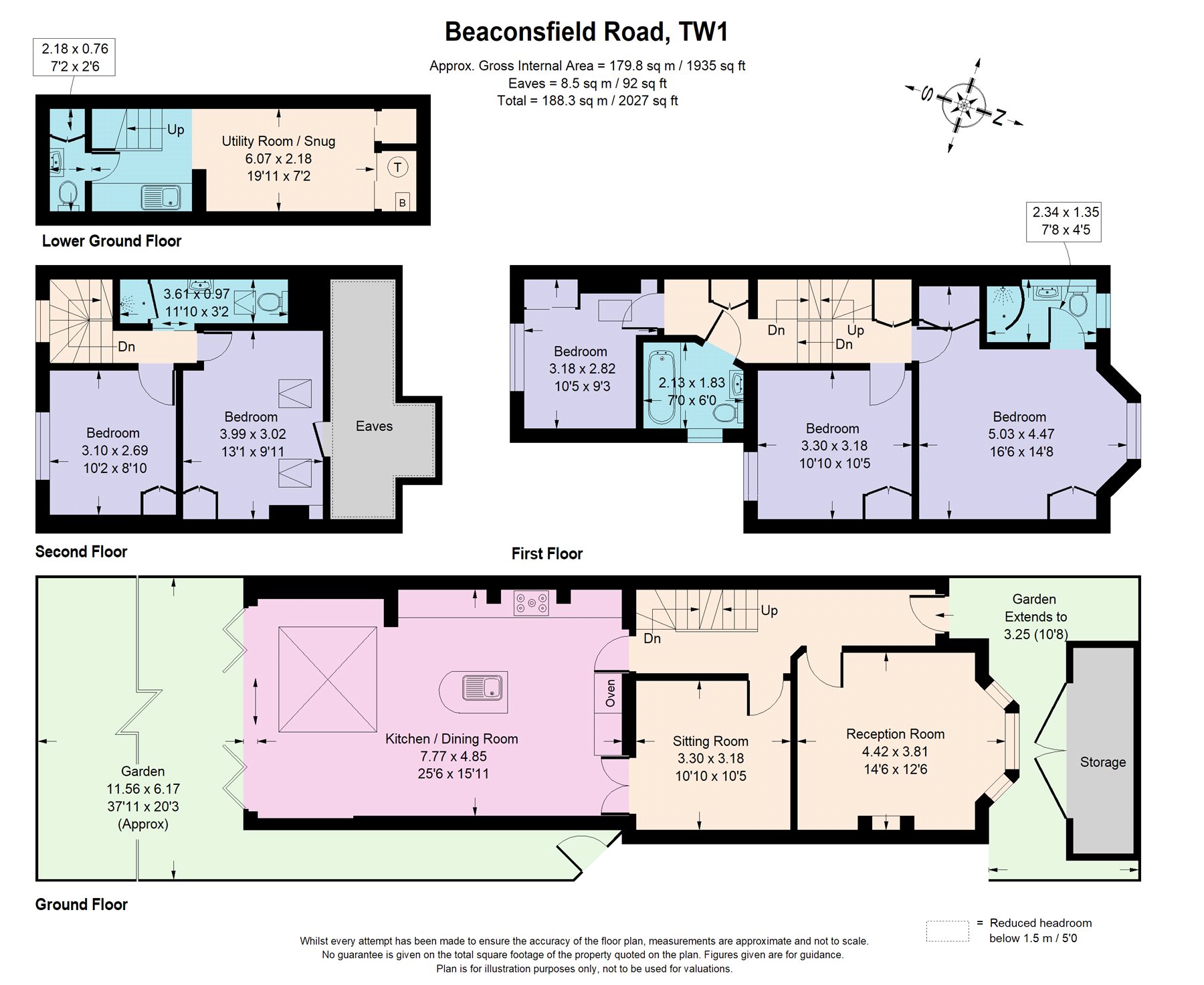 5 Bedrooms Semi-detached house for sale in Beaconsfield Road, Twickenham TW1