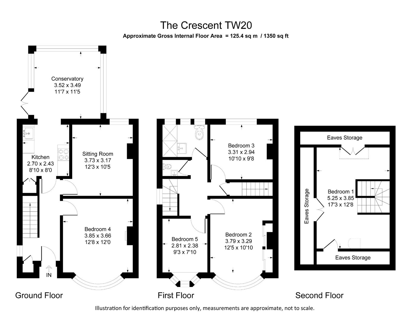 9, The Crescent, Egham floorplan