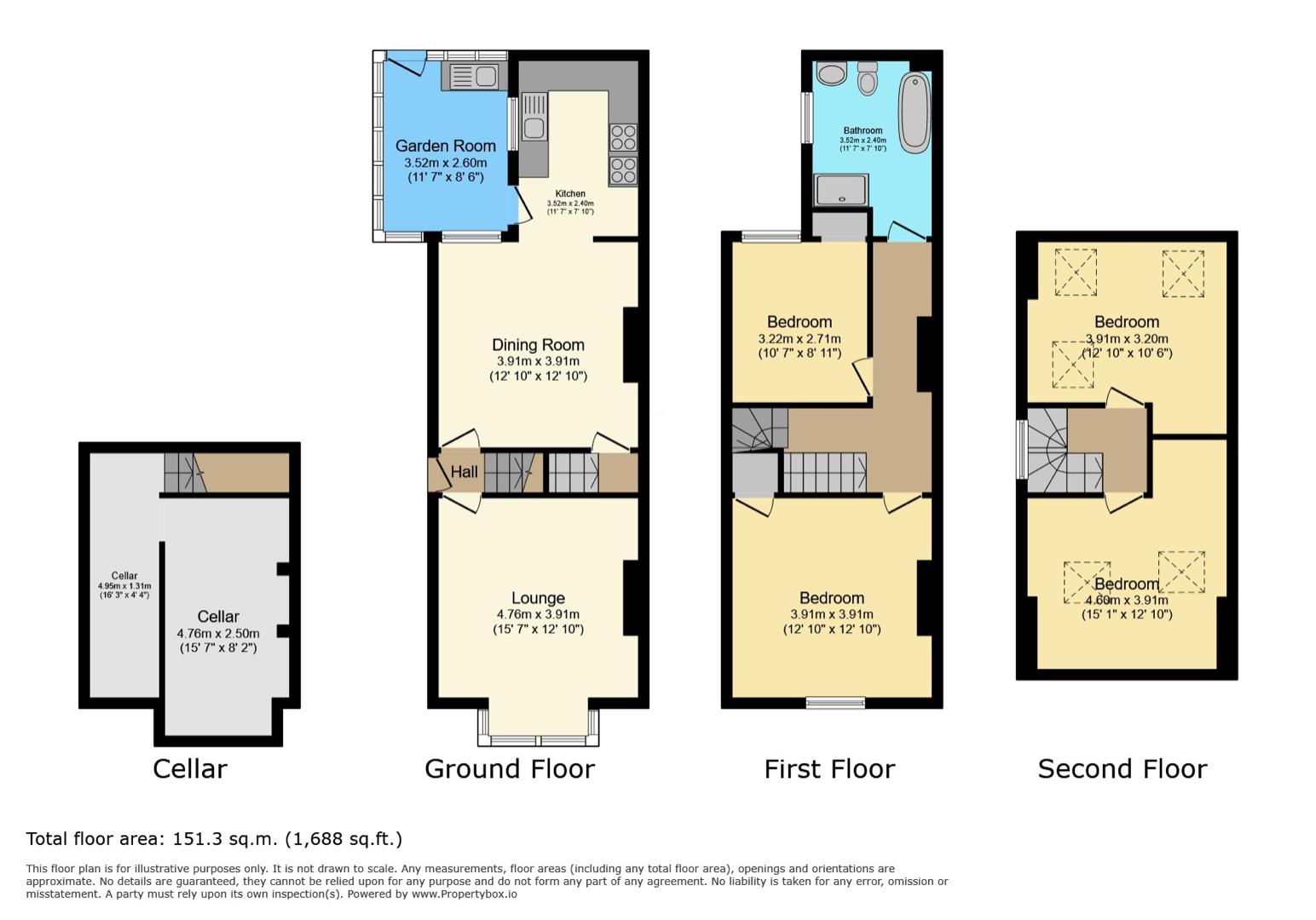 65, Mona Road, Sheffield floorplan