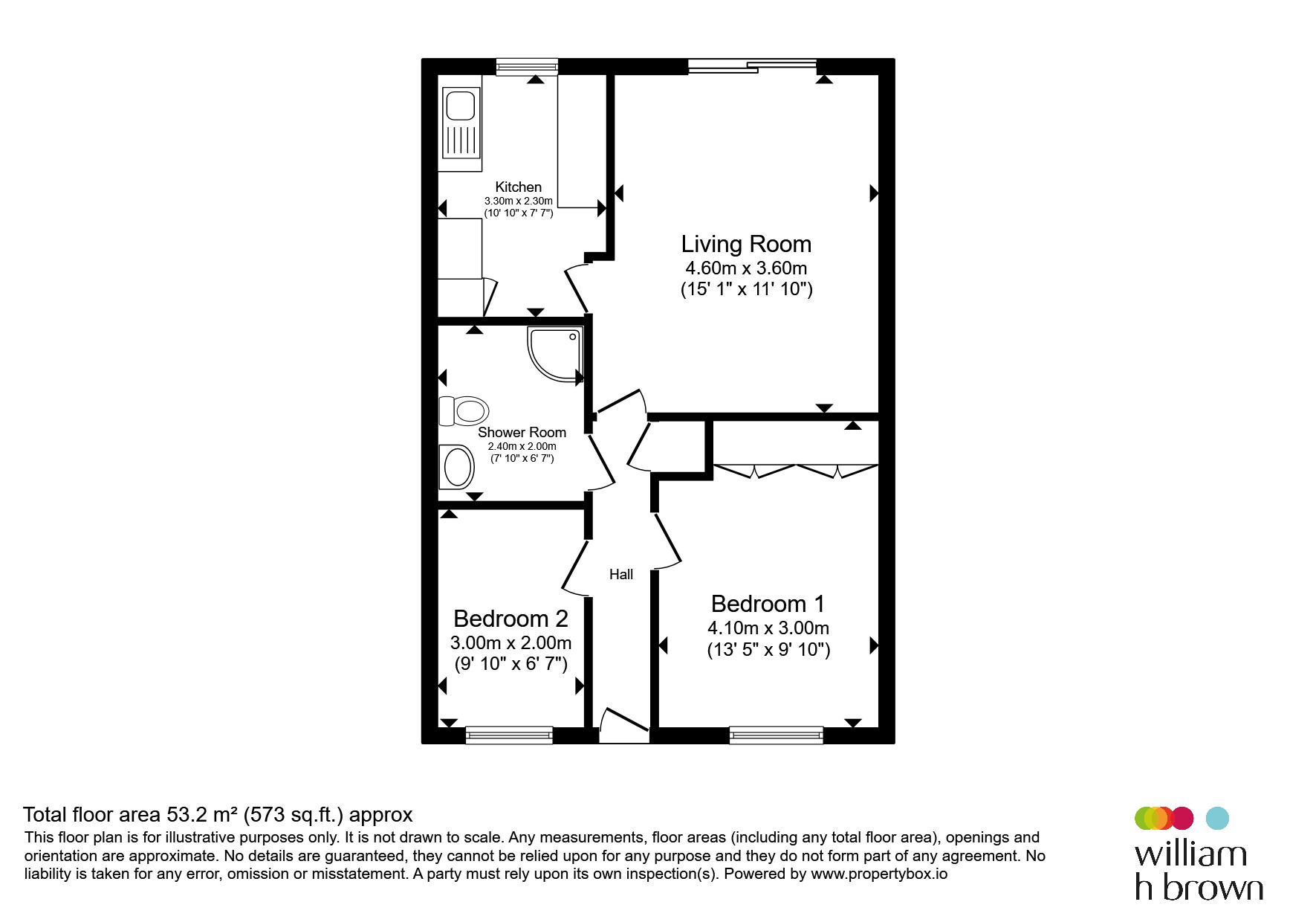 15, De Lisle Court, Loughborough floorplan