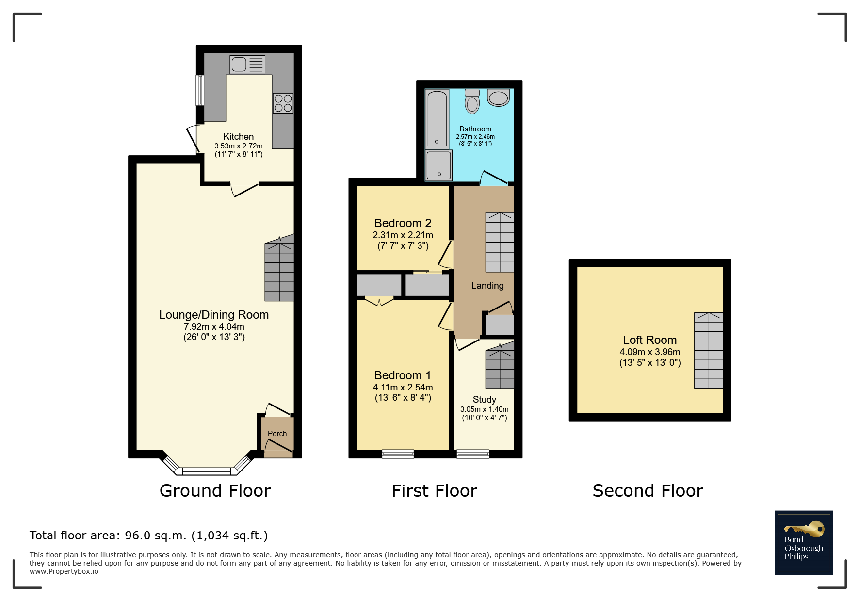 13, Clifton Street, Devon floorplan