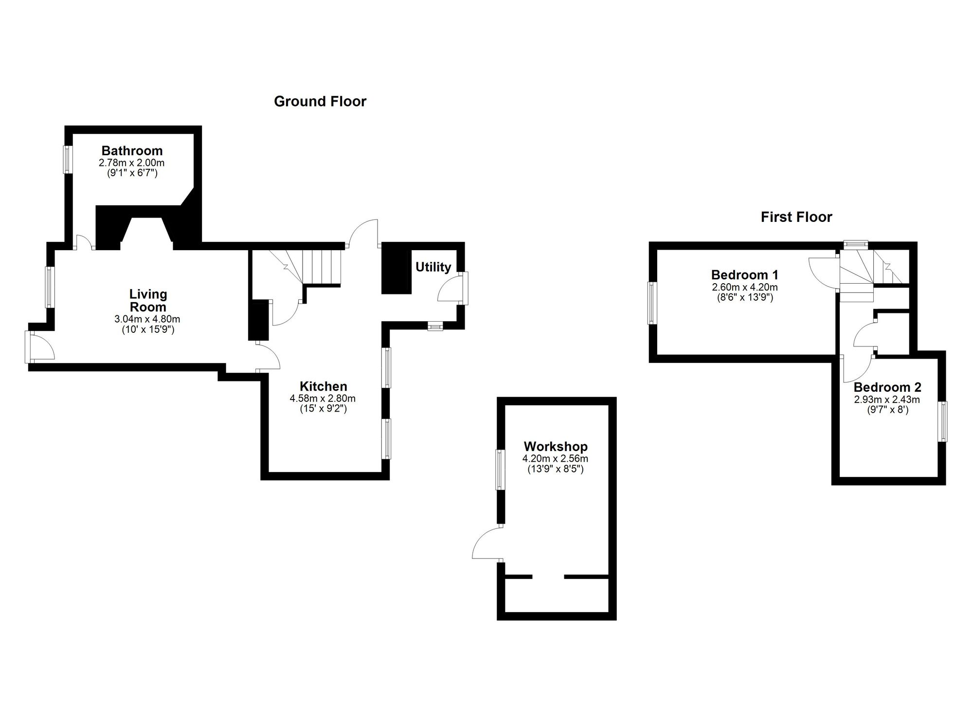 4 Wood Lane Cottages Wood Lane, Crediton floorplan