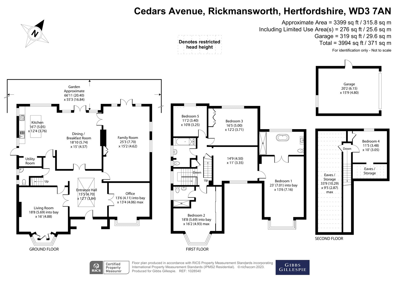 34, Cedars Avenue, Hertfordshire floorplan