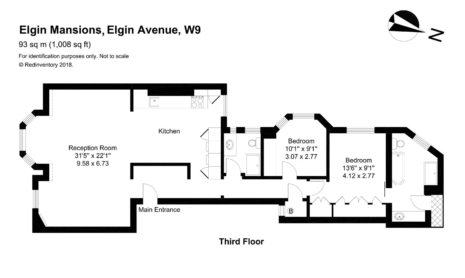 Flat 31,, Elgin Mansions, London floorplan