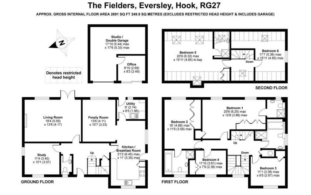 14a, The Fielders, Eversley floorplan