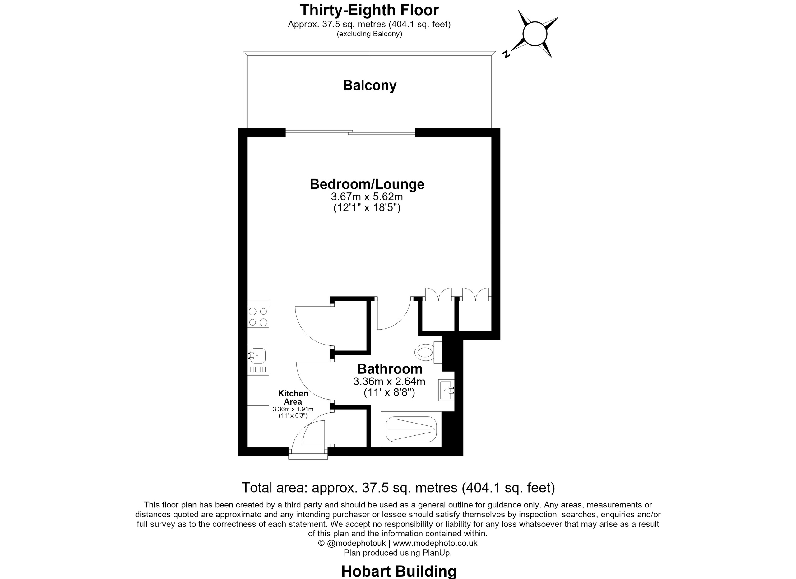 Flat 3808, London floorplan