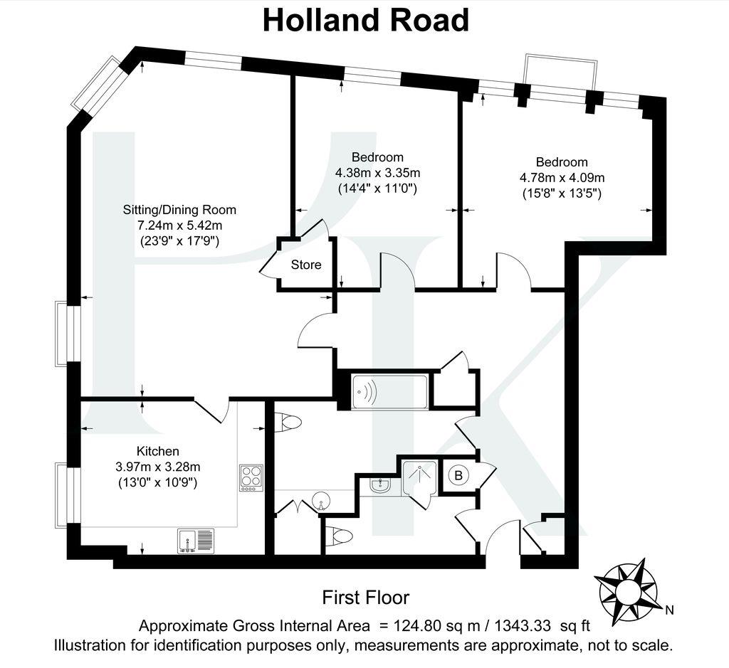 2 Palmeira Grande, Holland Road, Hove floorplan