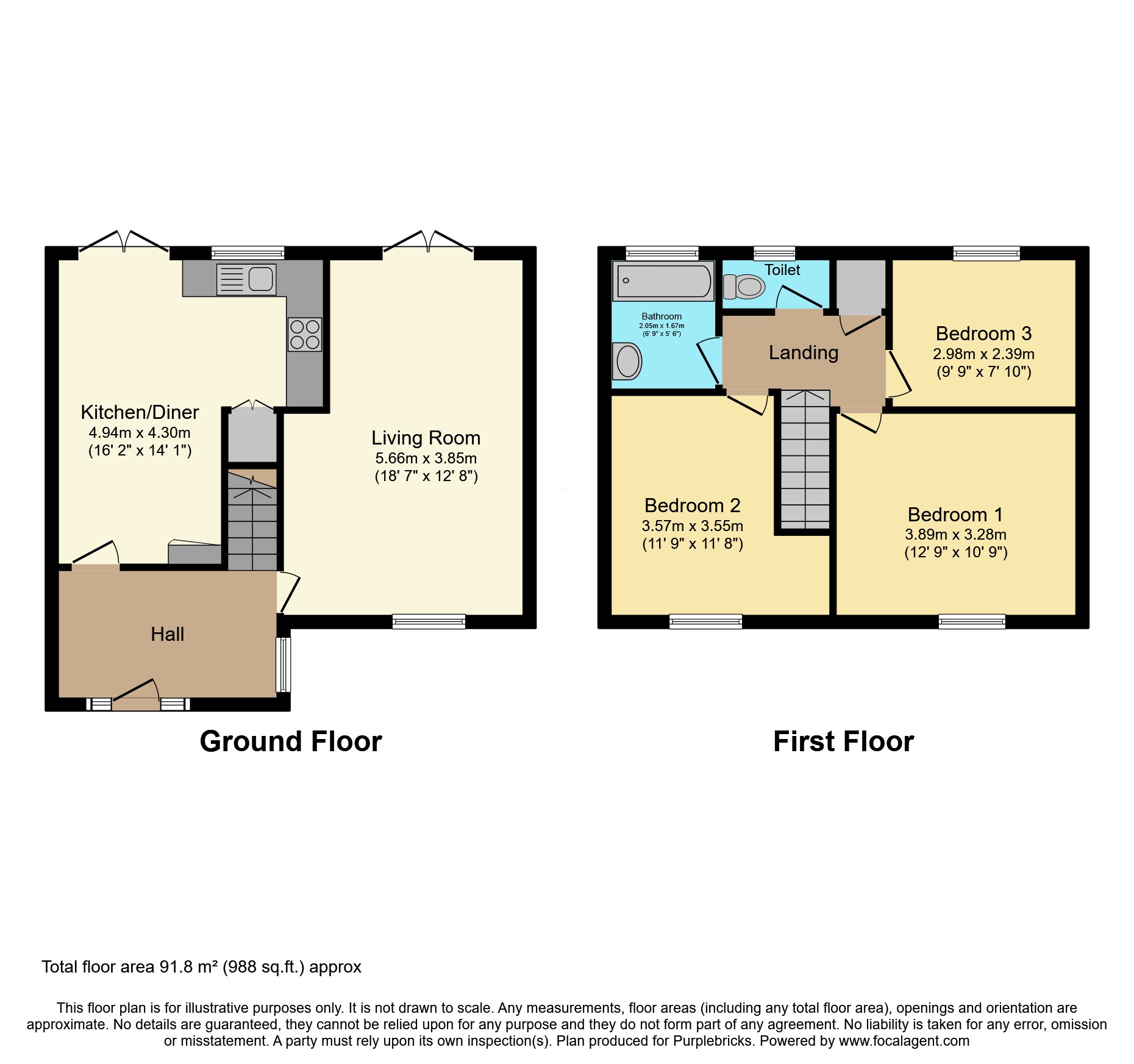80, Clough End Road, Mottram Hyde floorplan