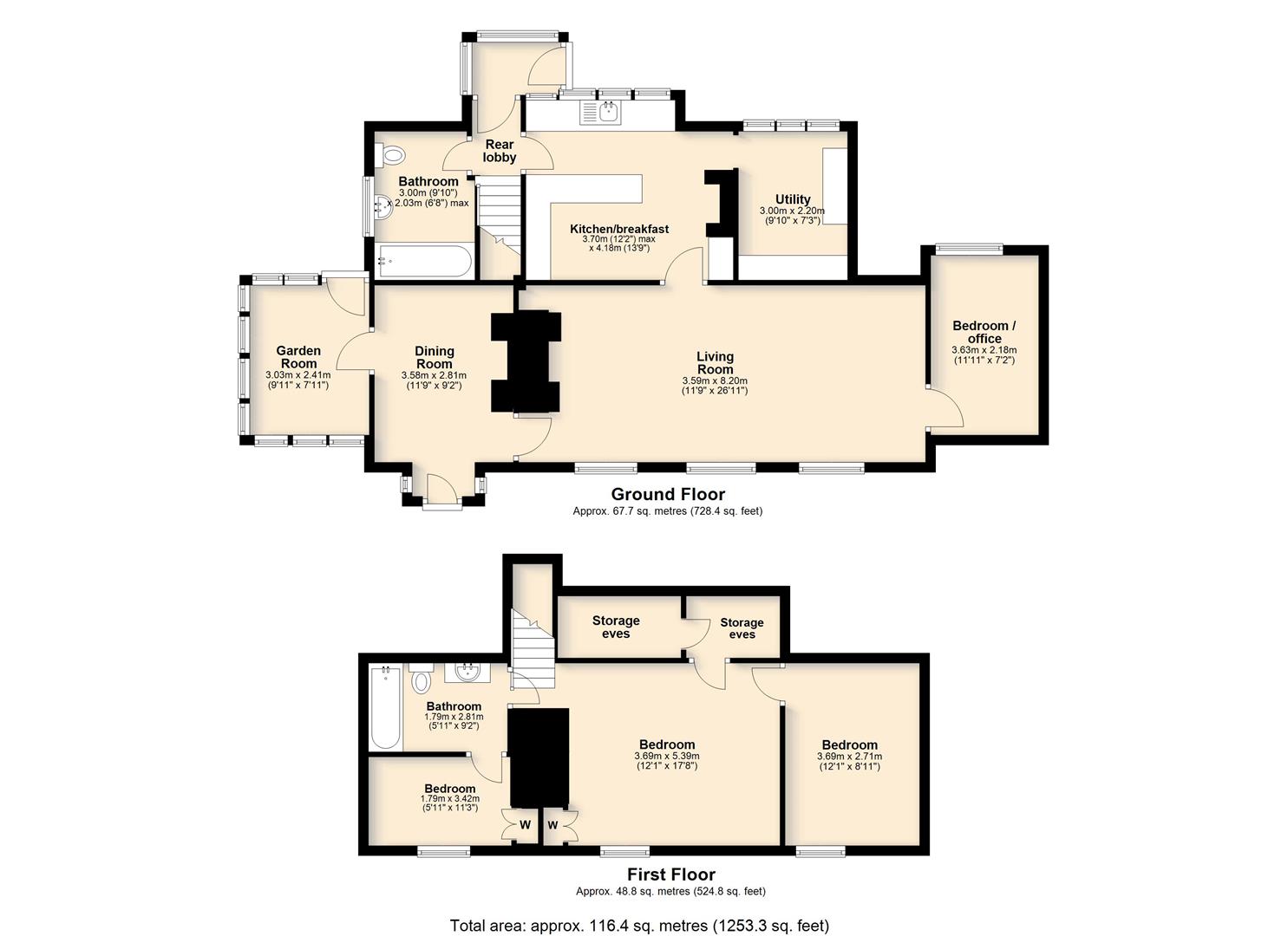 Rose Cottage, Norwich Road, Wreningham floorplan