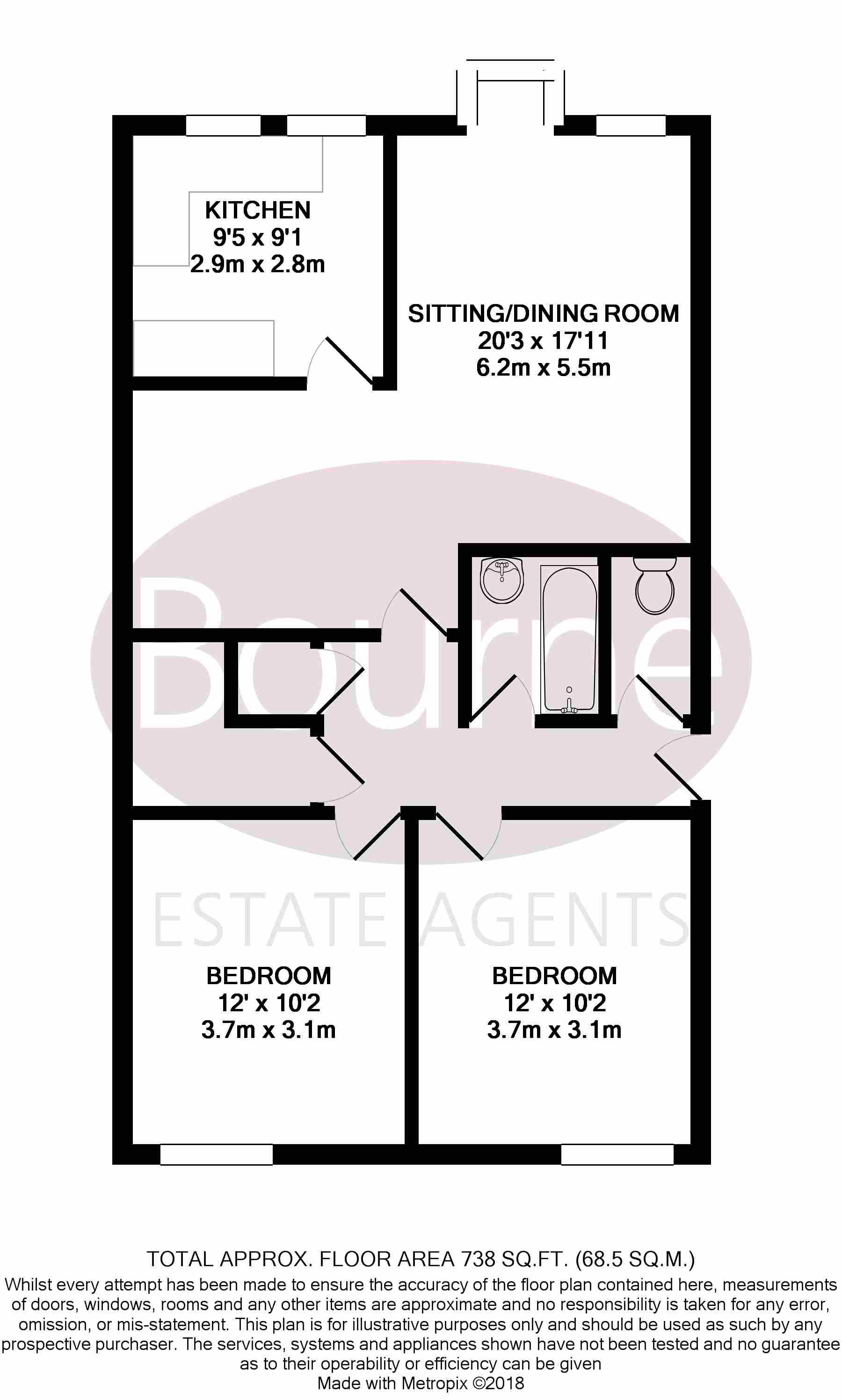 2 Bedrooms Flat for sale in Causeway Court, St. Johns, Woking GU21