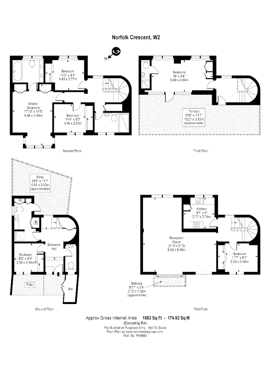 Norfolk Crescent, London W2, 6 bedroom detached house to rent