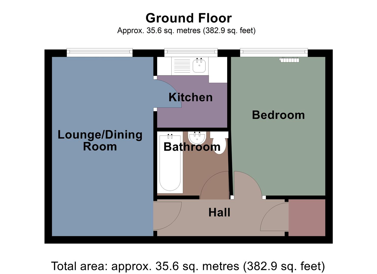Flat 28, Dumbarton House Court, Bryn Y Mor Crescent, Swansea floorplan