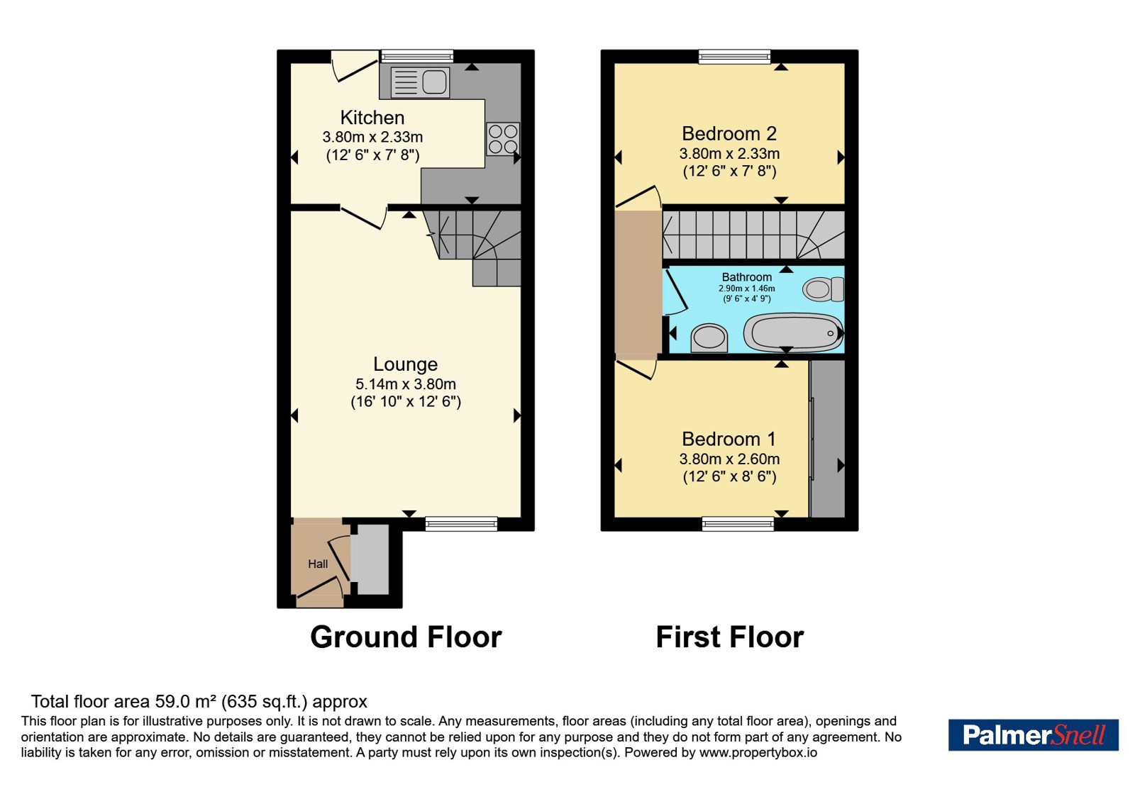 69, Gorse Lane, Dorset floorplan