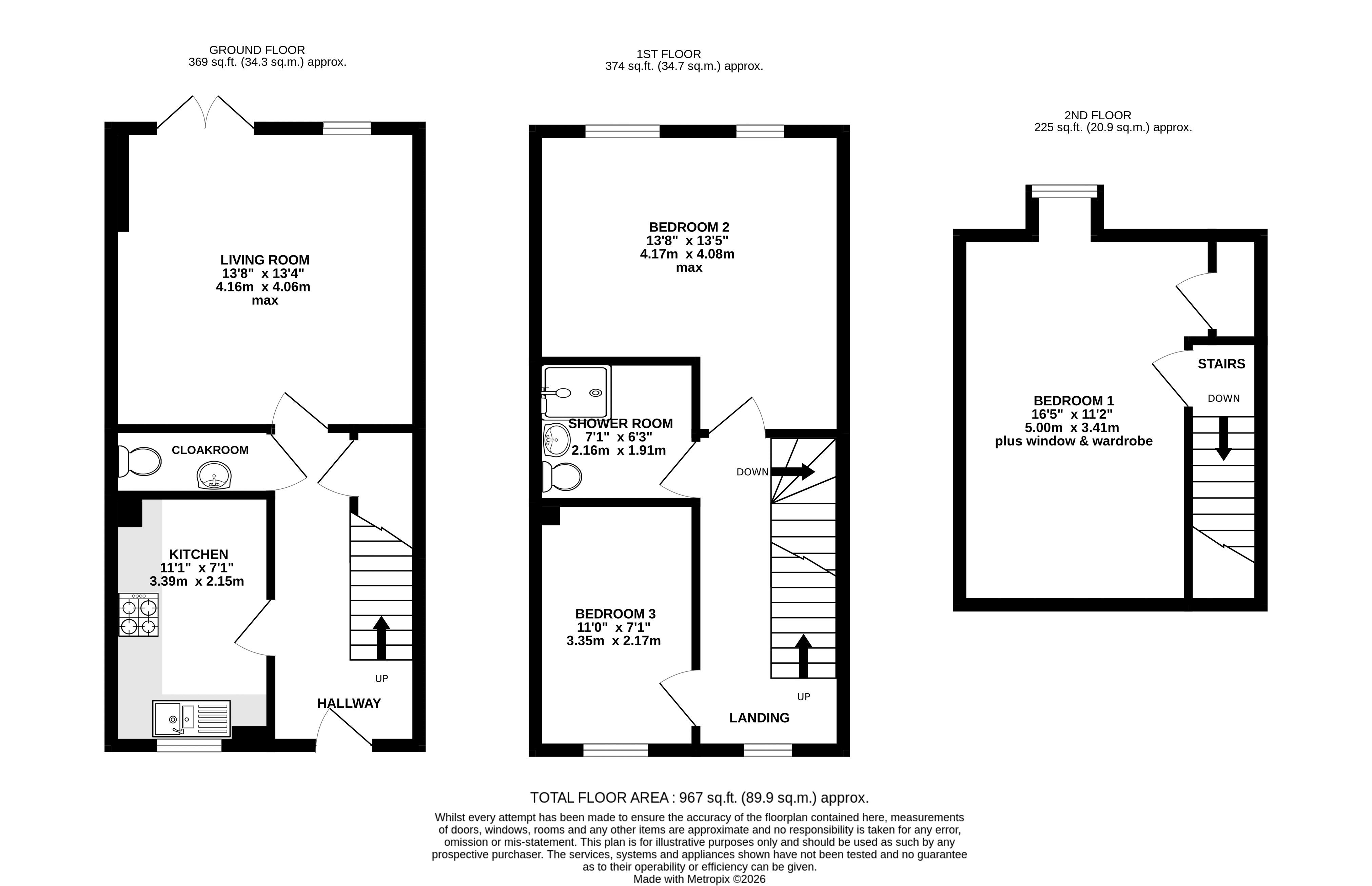 3, Chute Street, Exeter floorplan