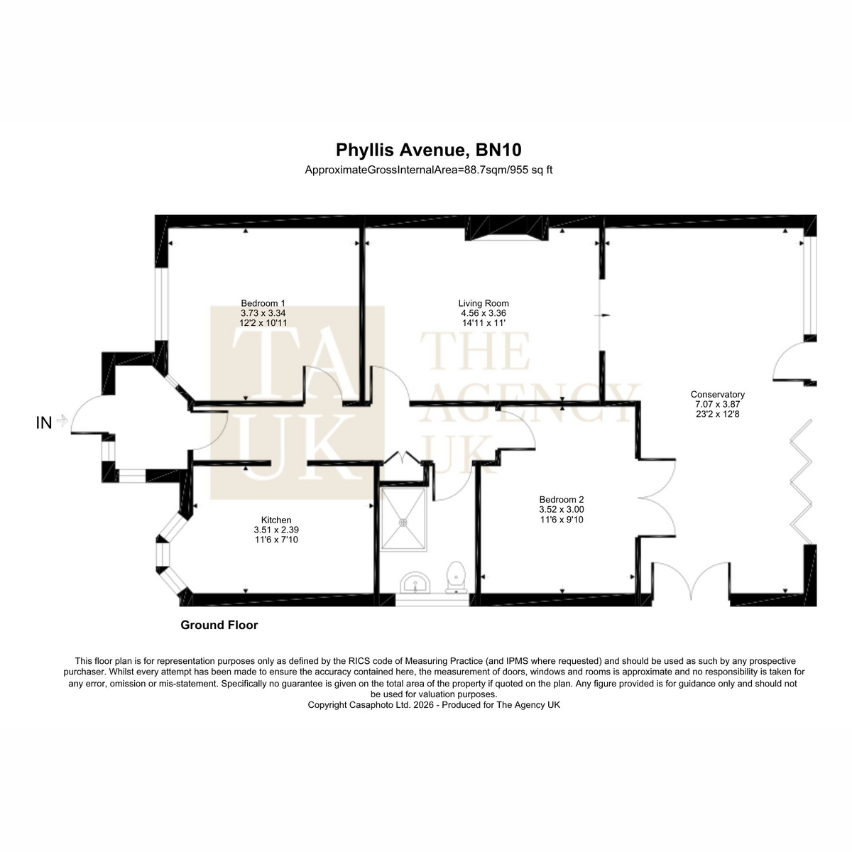103b, Phyllis Avenue, Peacehaven floorplan