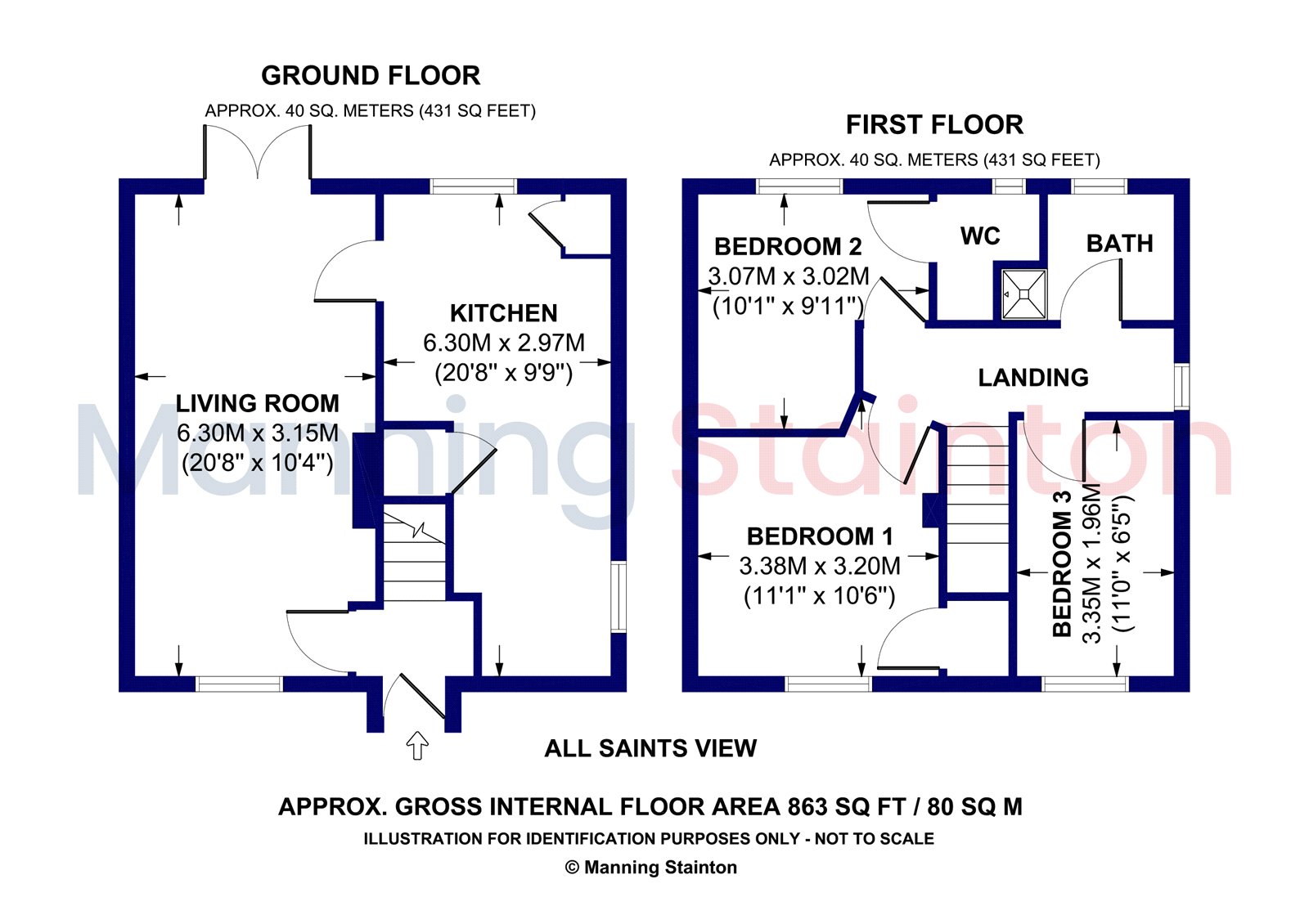 26, All Saints View, Leeds floorplan