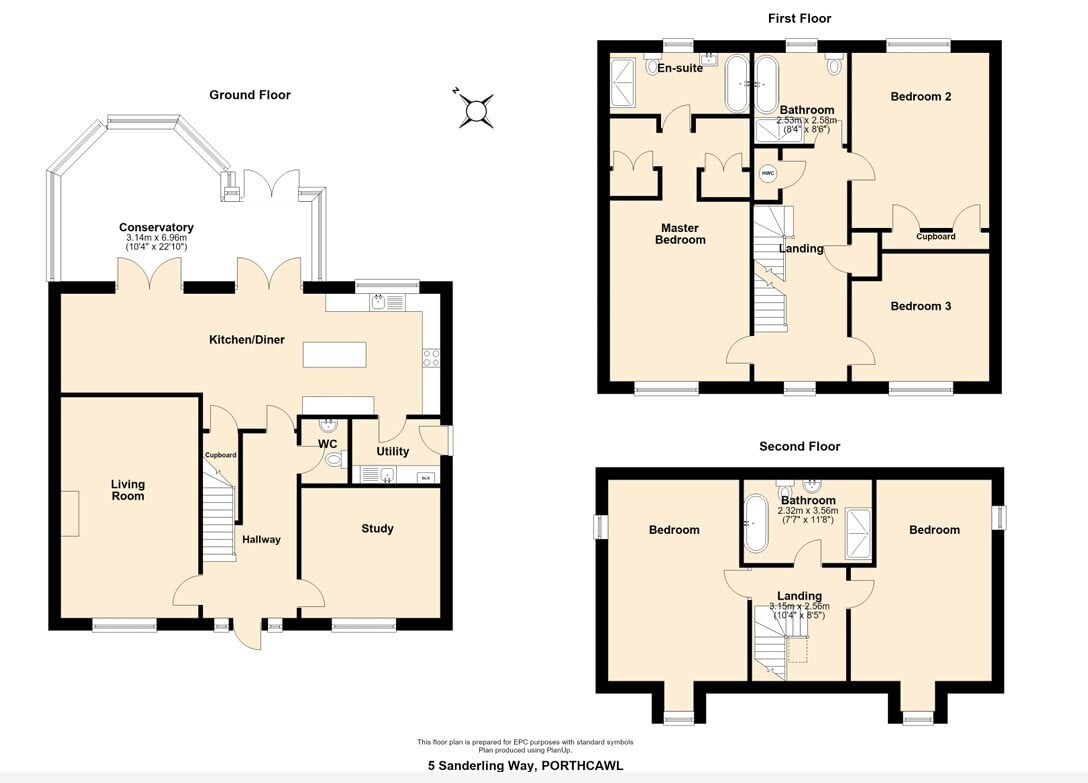 5, SANDERLING WAY, PORTHCAWL floorplan