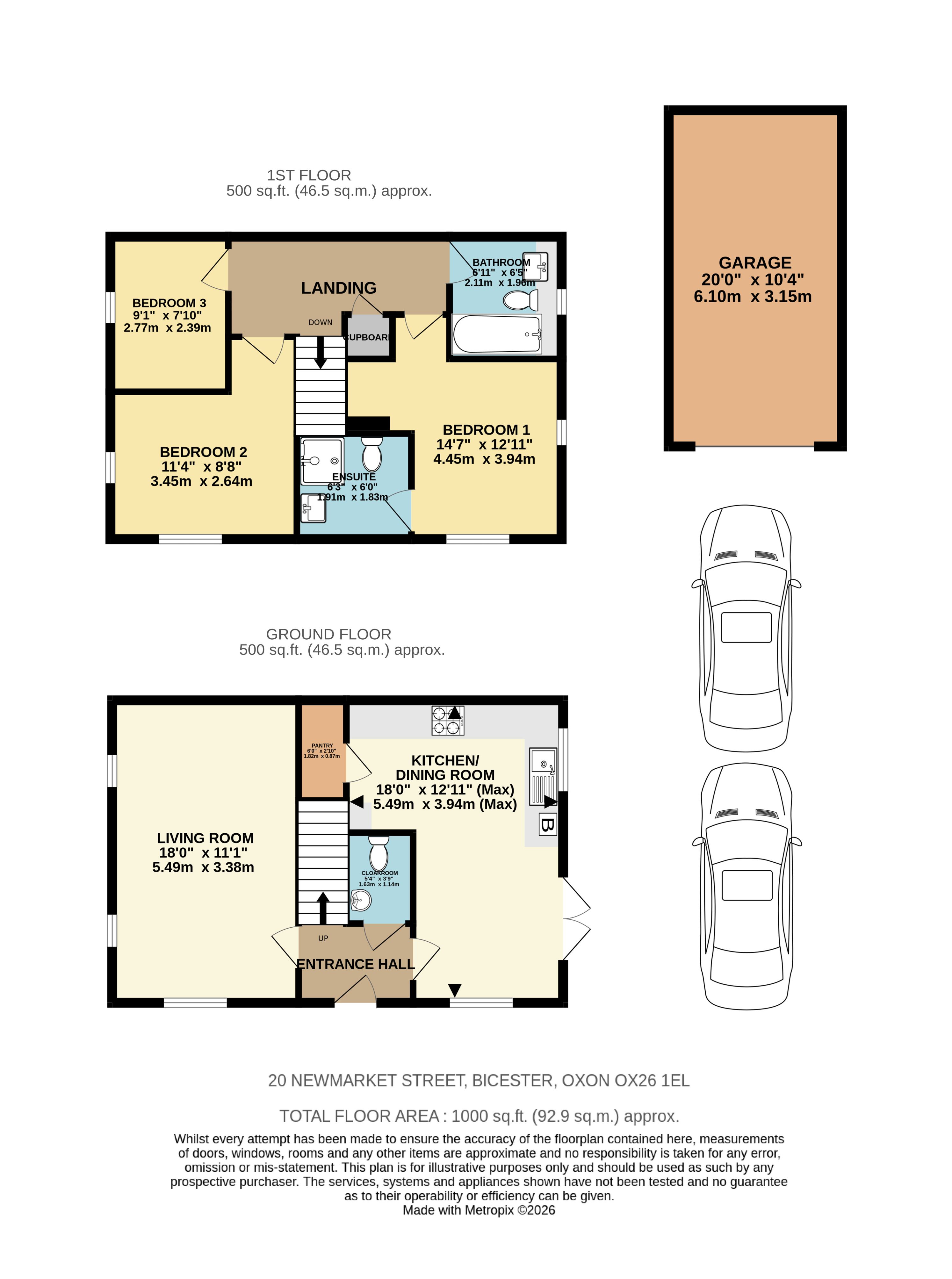 20, Newmarket Street, Bicester floorplan