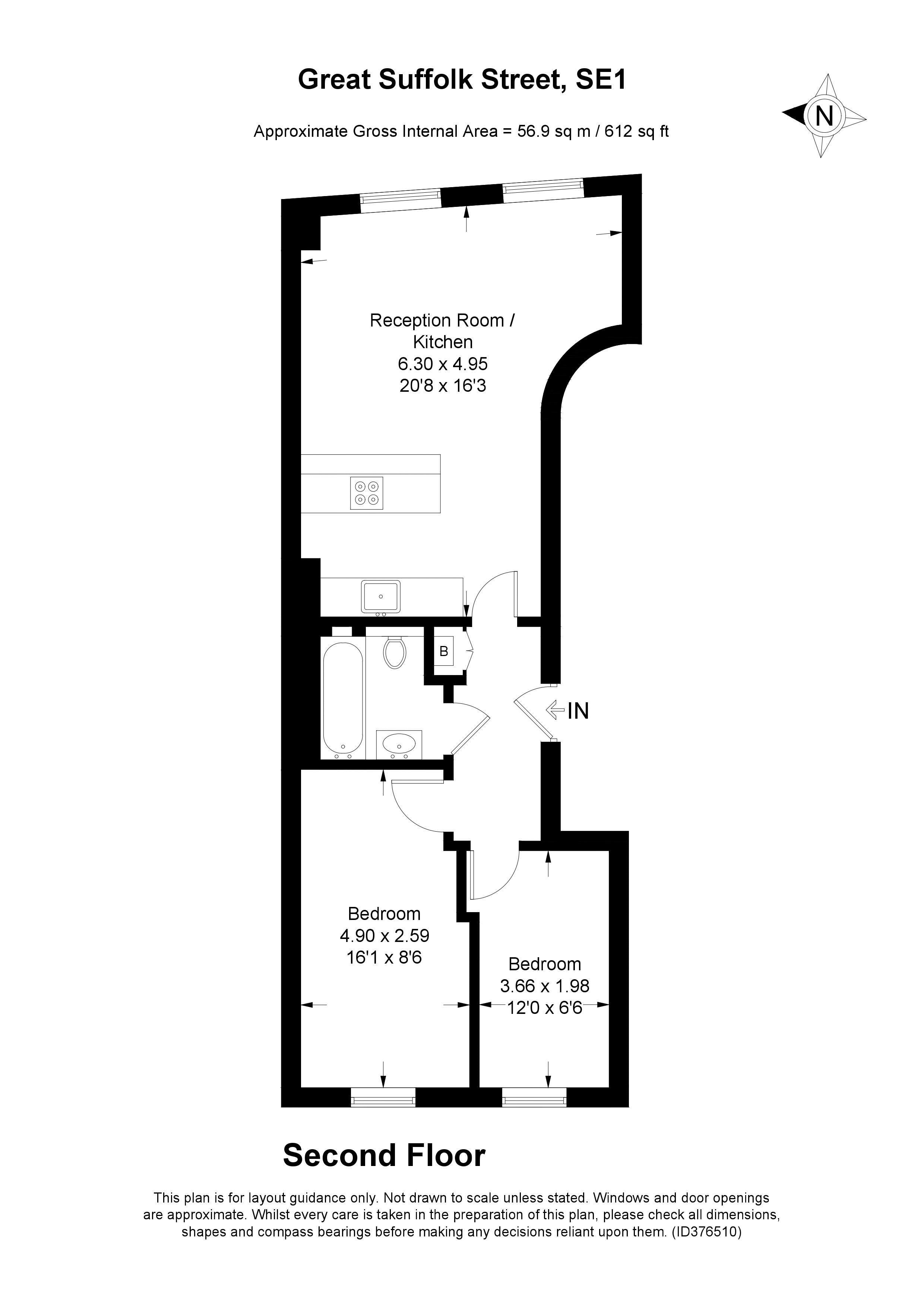 2 Bedrooms Flat to rent in Great Suffolk Street, London SE1