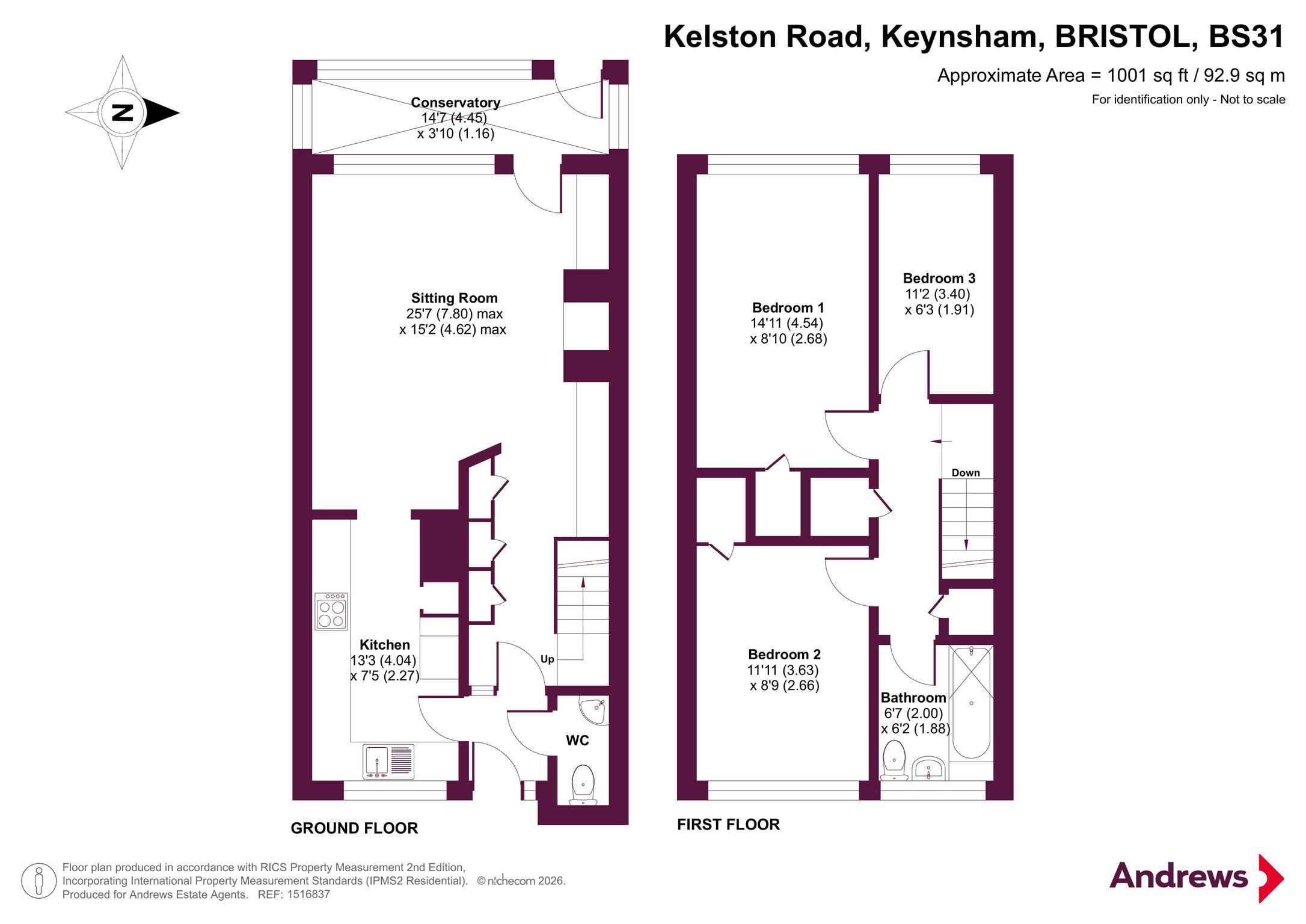 84, Kelston Road, Bristol floorplan