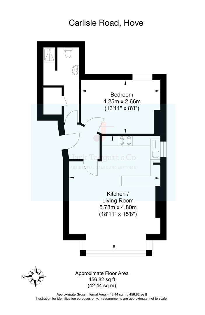 1, 19, Carlisle Road, Hove floorplan
