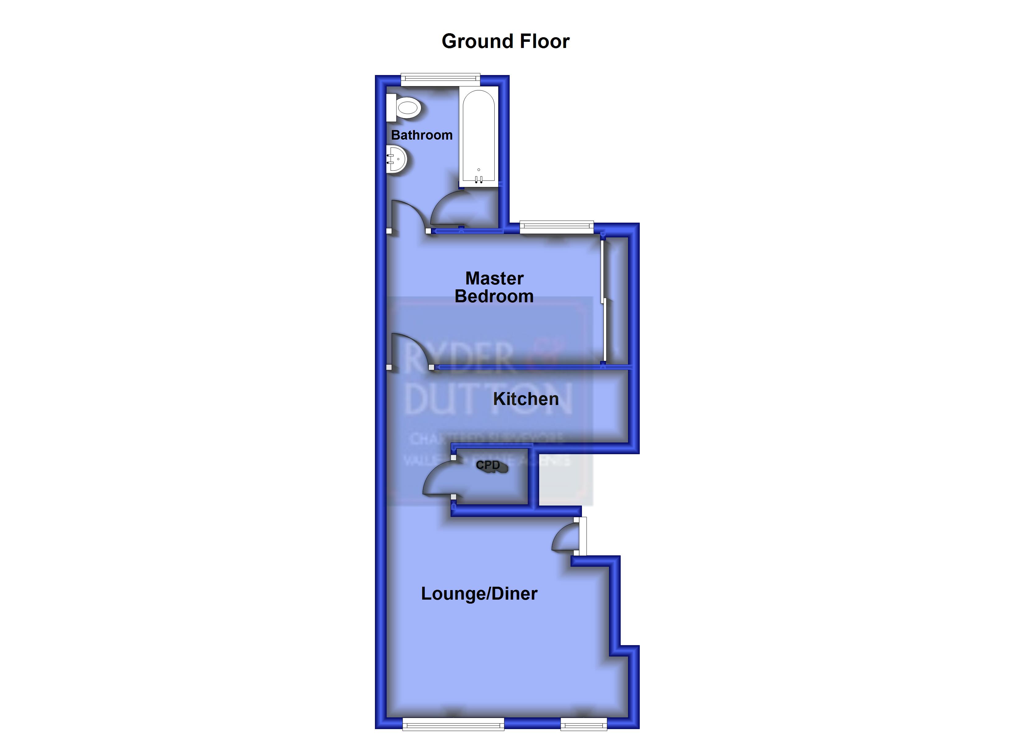 Flat 2, 236, Garforth Street, Oldham floorplan
