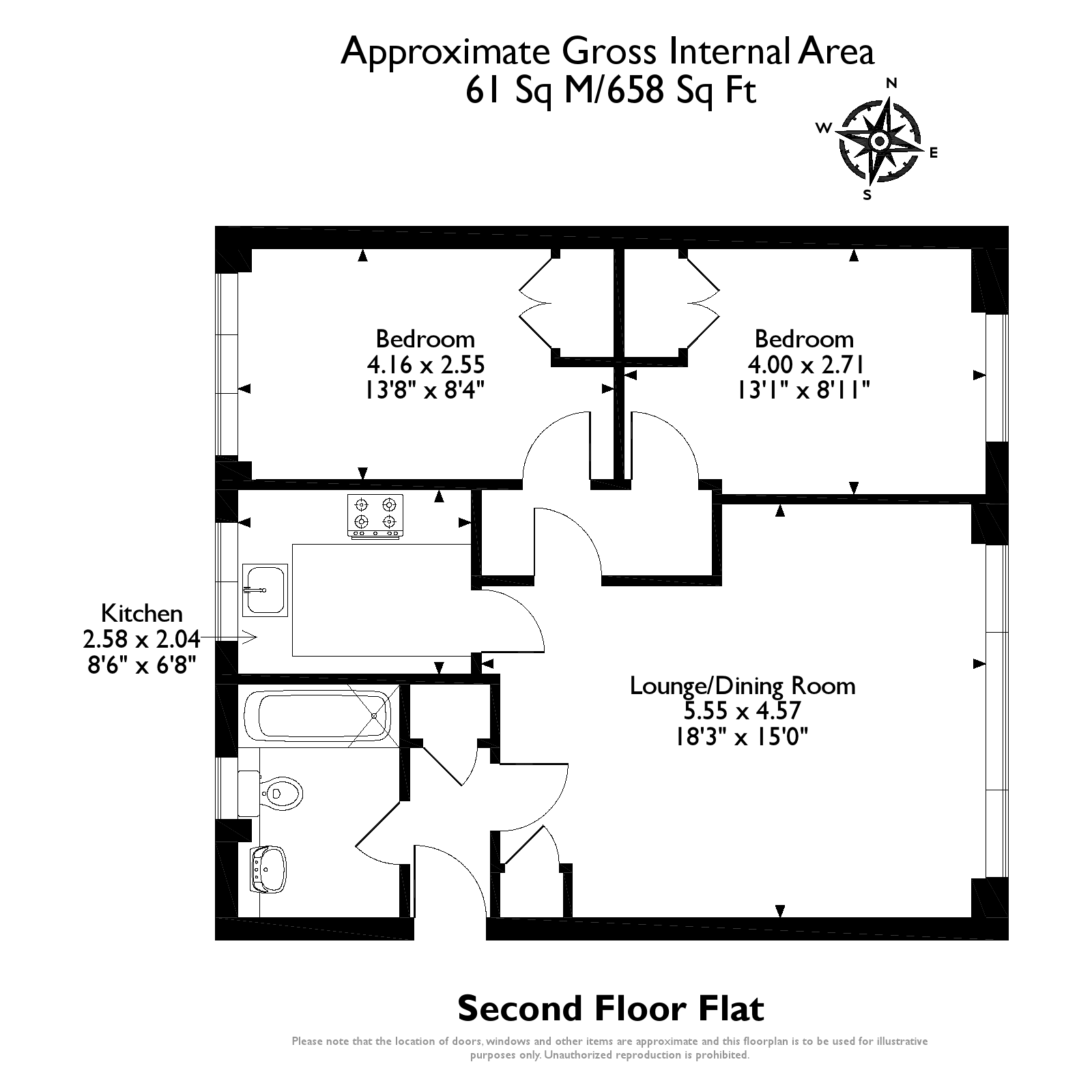 2 Bedrooms Flat for sale in Brockley Combe, Weybridge KT13