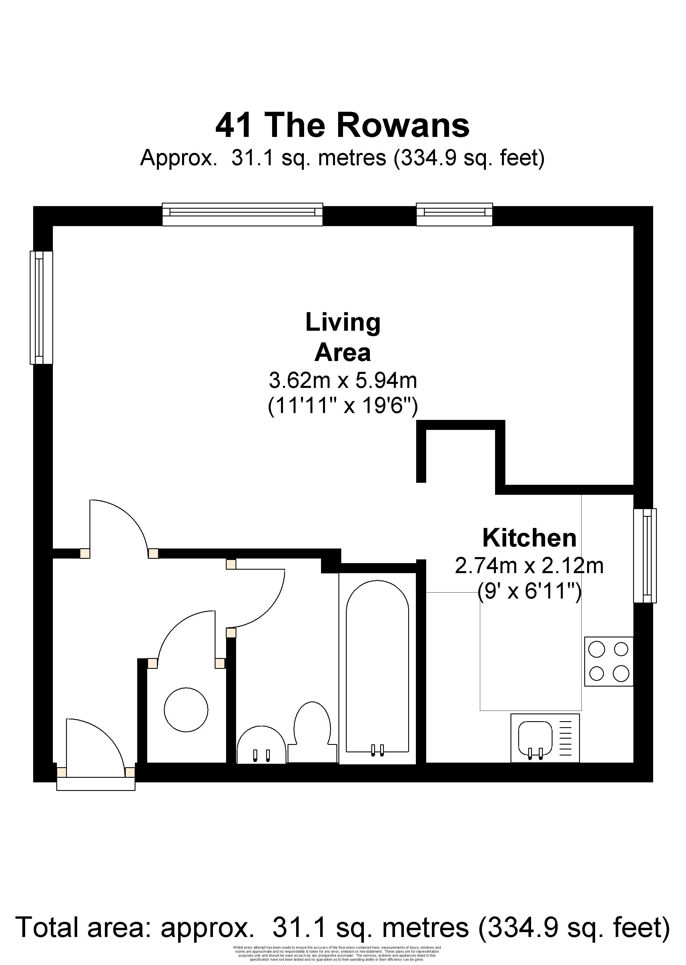 The Rowans, Woking floorplan