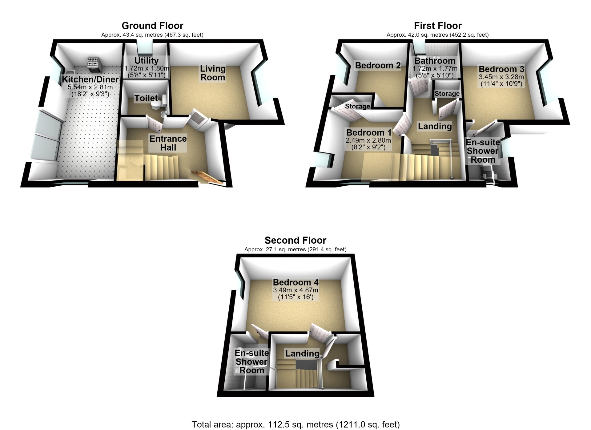 18, Elder Drive, Cramlington floorplan